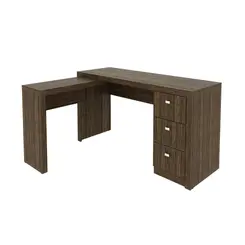Mesa p/ Escritório 3 Gavetas em MDP/FF - Tecno Mobili ME4101