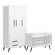 Quarto Infantil Berço Mini Cama Americano Branco - Qmovi