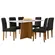 Jogo para sala de jantar com mesa e cadeiras Ana New Ceval