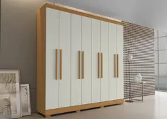 Guarda Roupa Armário Com 8 Portas 4 Gavetas - Móveis Leartam