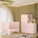 Jogo De Quarto Infantil Doce Sonho Completo Berço Com Colchão e Roupeiro  Rosa - Leartam