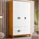 Guarda Roupa Solteiro Ipê Com 3 Portas e 2 Gavetas Cinamomo Branco - Móveis  Leartam