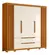 Guarda Roupa De Casal 6 Portas 4 Gavetas 240cm Doble Cinamomo/Off White - Albatroz