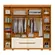 Guarda Roupa De Casal 6 Portas 4 Gavetas 240cm Doble Cinamomo/Off White - Albatroz