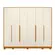 Guarda Roupa Casal 6 Portas 6 Gavetas Fascínio - Albatroz  Cinamomo  Off White