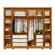 Guarda Roupa Casal 6 Portas 6 Gavetas Fascínio - Albatroz  Cinamomo  Off White