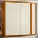 Guarda Roupa Casal Acácia 2 Portas Deslizantes  Off White/cinamomo - Móveis Leartam