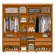 Guarda Roupa Casal Acácia 2 Portas Deslizantes  Off White/cinamomo - Móveis Leartam
