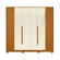 Guarda Roupa Deville Casal Armário Com 6 Portas 4 Gavetas Cinamomo Off White