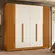 Guarda Roupa Deville Casal Armário Com 6 Portas 4 Gavetas Cinamomo Off White