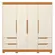 Guarda Roupa Vivacce 4 Portas e 4 Gavetas Cinamomo/off White - Móveis Leartam