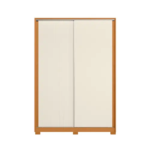 Guarda-roupa  Frizatto Armário Com 2 Portas 3 Gavetas Cinamamo Off White - Móveis Leartam