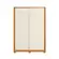 Guarda-roupa  Frizatto Armário Com 2 Portas 3 Gavetas Cinamamo Off White - Móveis Leartam