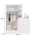 Guarda Roupa 2 Portas Com Cômoda 3 Gavetas Conjugado Modelo Infantil Branco Qmovi