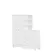 Guarda Roupa 2 Portas Com Cômoda 3 Gavetas Conjugado Modelo Infantil  4070 Com Pés Branco - Móveis Leartam