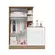 Guarda Roupa com Cômoda Doce Sonho 4070 Carvalho Com Branco - Móveis Leartam