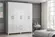 Guarda-roupa Moval Panamá 6 Portas  De Casal Estilo Essencial Branco