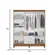 Guarda Roupa  Com 6 Portas 2 Gavetas Panamá Nature / Branco - Móveis Leartam