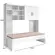 Jogo De Quarto Solteiro Com Cama e Roupeiro Modular Branco -  Phoenix Baby