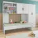 Jogo De Quarto Solteiro Com Cama e Roupeiro Modular Branco -  Phoenix Baby