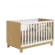 Berço Mini Cama Qencanto Slim 4315 Qmovi Freijó Branco Acetinado