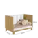 Berço Mini Cama Qencanto Slim 4315 Qmovi Freijó Branco Acetinado