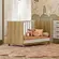 Berço Mini Cama Qencanto Slim 4315 Qmovi Freijó Branco Acetinado