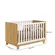 Berço Americano Mini Cama Q Encanto Slim Freijó TOQ Branco Acetinado - Qmovi