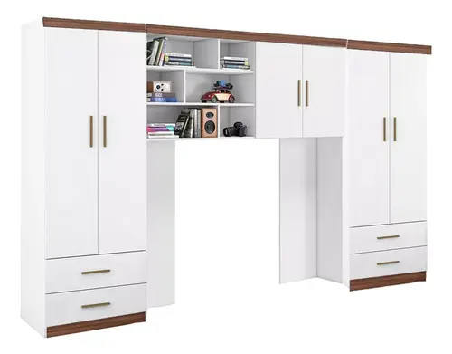 Jogo De Guarda Roupa Para Quarto De Solteiro  Chiara  Phoenix Baby