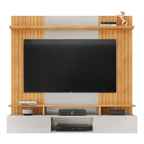 Painel Suspenso Sala Star Para Tv Até 65 Pol. Bali/cedro - Móveis Leartam
