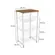 Balcão Fruteira Cozinha Crome Indrustrial LI035 Canela/Branco - Kappesberg