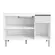 Kit De Cozinha Tatiane Com Balcão e Pia Inox 120 cm 3 Portas e 1 Gaveta - Móveis Leartam