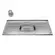 Balcão De Cozinha Com Pia Inox 120cm 2 Portas 3 Gavetas Branco  - Móveis Leartam