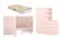 Quarto Infantil Berço Com Colchão E Guarda Roupa 2 Portas 3 Gavetas  Rosa - Qmovi