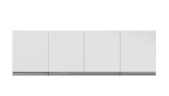 Armário Multiuso Aéreo 150cm 4 Portas Andréia Branco - Ajl Móveis