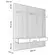 Home Painel Ripado Pratic Para TV até 85 Pol e Bancada Com 3 Gavetas 250x240cm Bali - DJ Móveis