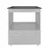 Balcão Para Cooktop De 4 Bocas  Com Gabinete Para  Pia De 120cm Kit De Cozinha  - Leartam Móveis