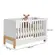Berço Mini Cama Fantasia Branco Acetinado com Colchão Supreme - Qmovi