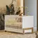 Berço Mini Cama Fantasia Branco Acetinado com Colchão Supreme - Qmovi