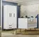 Quarto Infantil Com Berço 3820  e Roupeiro 3 Portas 3830 Branco Acetinado - Qmovi