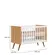 Quarto Infantil Completo Com Berço Colchão e Guarda Roupa 3 Portas - Qmovi