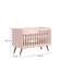 Jogo De Quarto Bebê Sophia Berço Americano 2 X 1 Com Cômoda - Rosa Acetinado