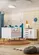 Quarto Infantil Dormitório Berço Americano E Cômoda Retrô - Branco