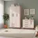 Kit Guarda Roupa E Cômoda Para Quarto Infanto Juvenil Rosa - Móveis Leartam