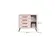 Quarto De Bebê Completo Retrô 3 Peças Berço Guarda-Roupa Cômoda  Rosa Acetinado - Qmovi