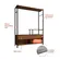 Kit Com 2 Guarda Roupa Closet Com Design Industrial Para Quarto Solteiro Pousada Hotel