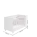 Quarto Infantil Bebê Com Berço Colchão e Cômoda Branco Acetinado - Qmovi