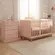 Quarto Berço Slim Padrão Americano E Cômoda Gavetas Rosa Acetinado