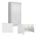 Quarto Infantil Doce Sonho Com Berço Que Vira Mini Cama Cômoda e Guarda Roupa - Branco
