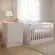 Jogo De Quarto Bebê Carol Berço Com Cômoda Q Encanto - Branco  Móveis Leartam